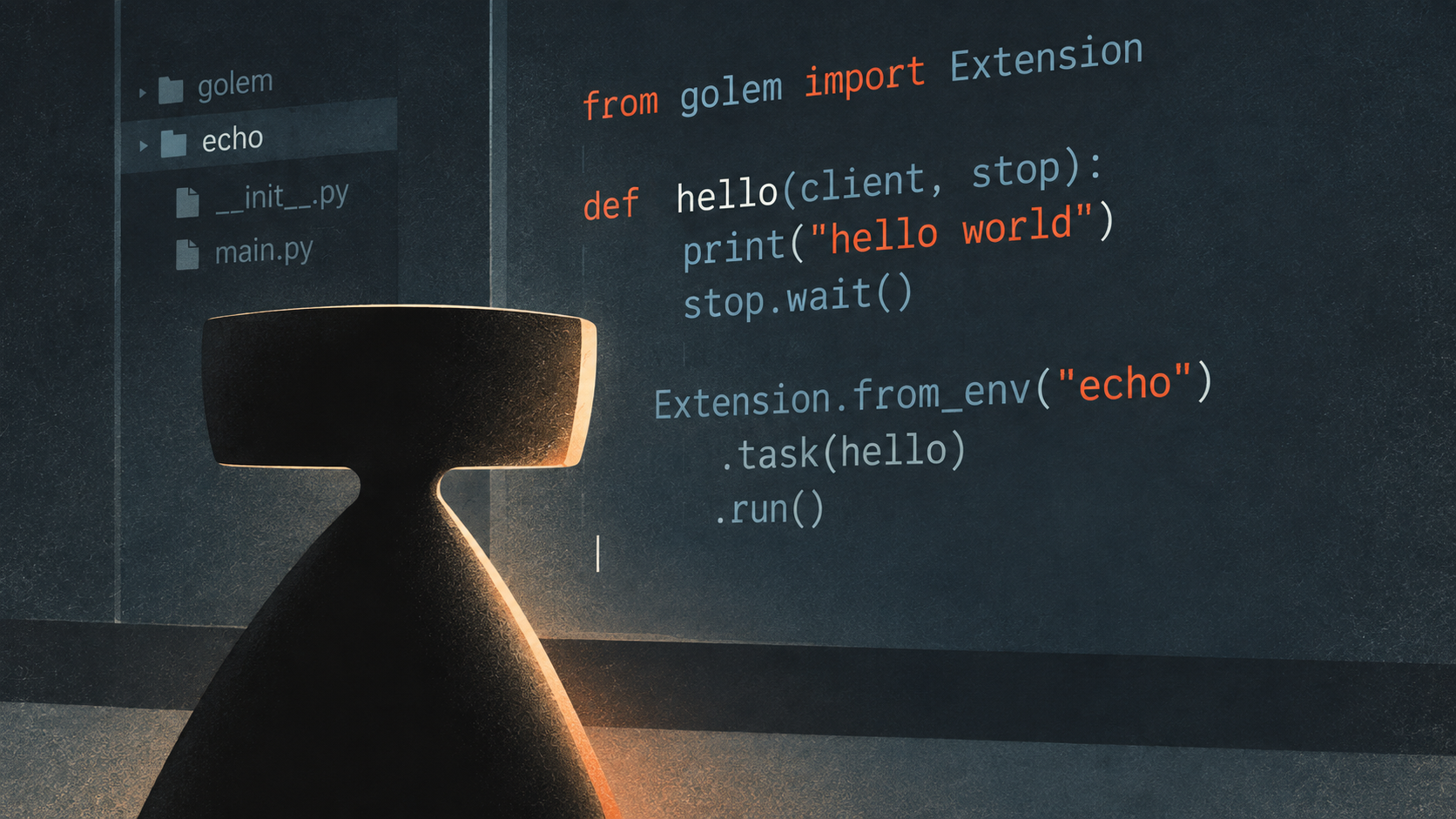 Golem connecting to services, data, and new capabilities.
